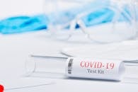 A Test Tube Test Kit With Label