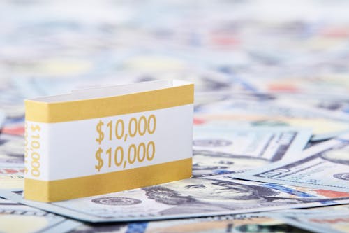 Free Yellow and White Currency Strap Stock Photo