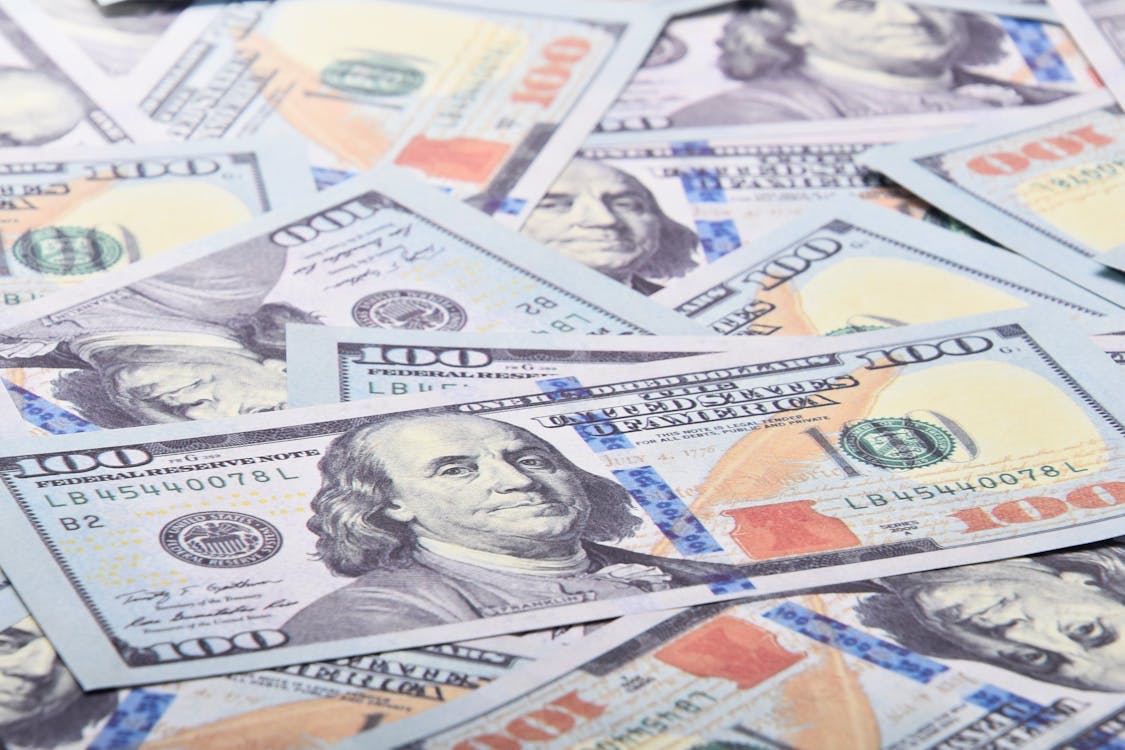 Free Dollar Bills in Close Up Photography Stock Photo