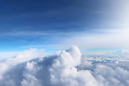 Scenic View of Clouds in the Blue Sky