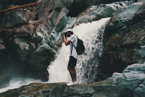 おとこ, 冒険, 滝の無料の写真素材