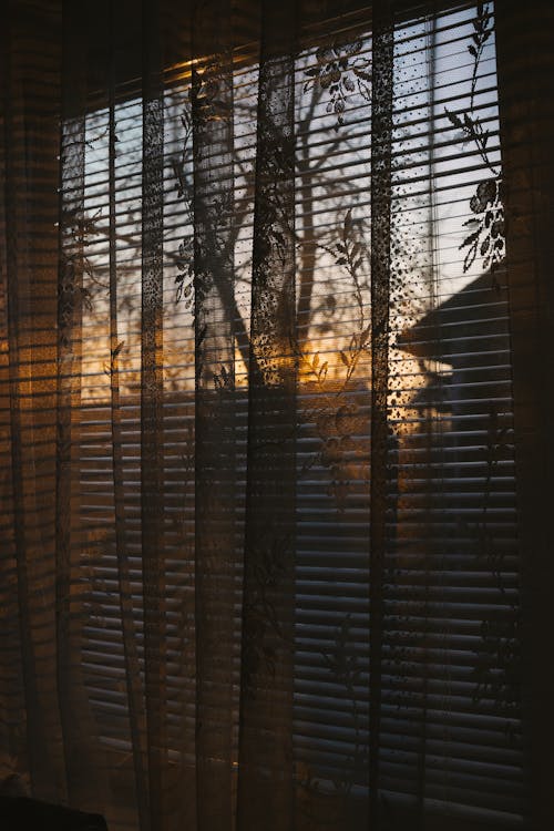 Curtain and Shutter at Sunset