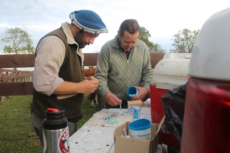 Farmers With Syringes 