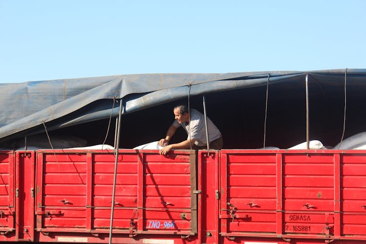 Man In A Red Truck 