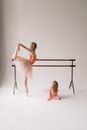 Mother and Daughter Practising Ballet