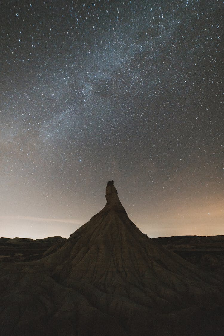 Bardenas Reales Under Milky Way, Navarra, Spain