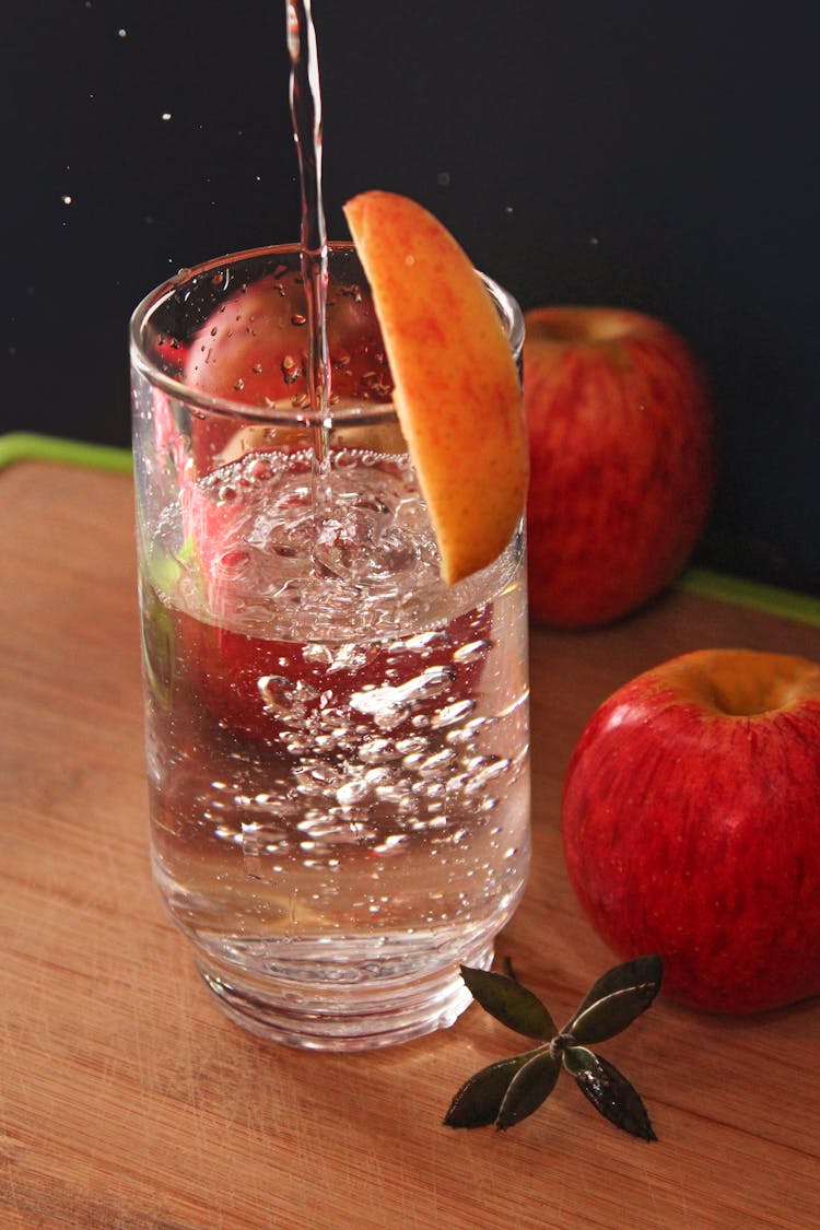 Clear Liquid On Clear Drinking Glass