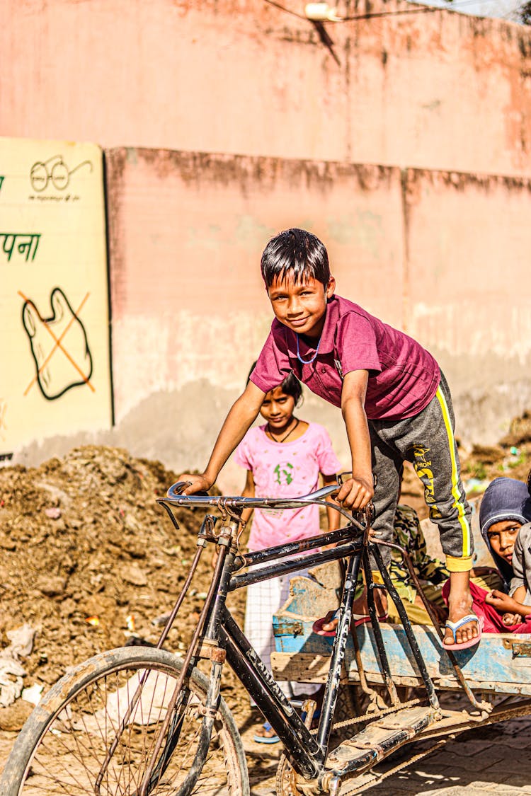 Boy On Bicycle