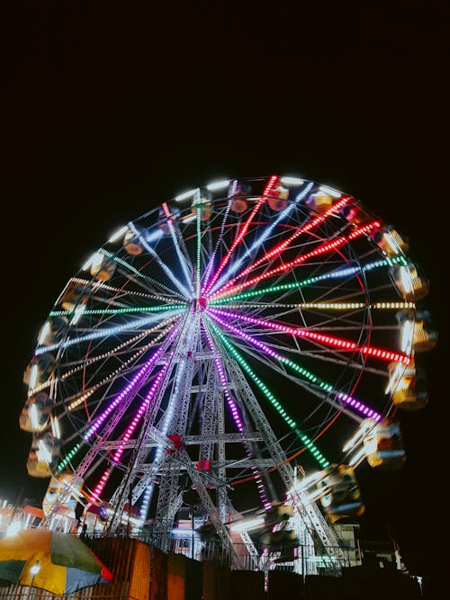 A Ferris Wheel at Night 