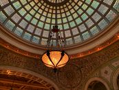 Chandelier in a Dome Ceiling