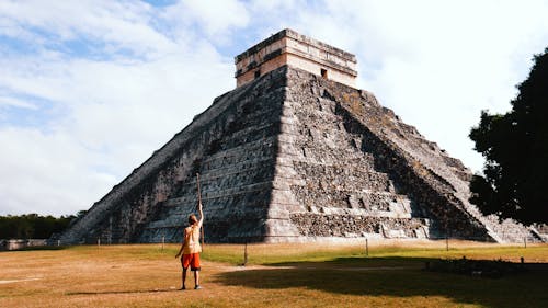 Foto profissional grátis de arquitetura antiga, chichen itza, maia