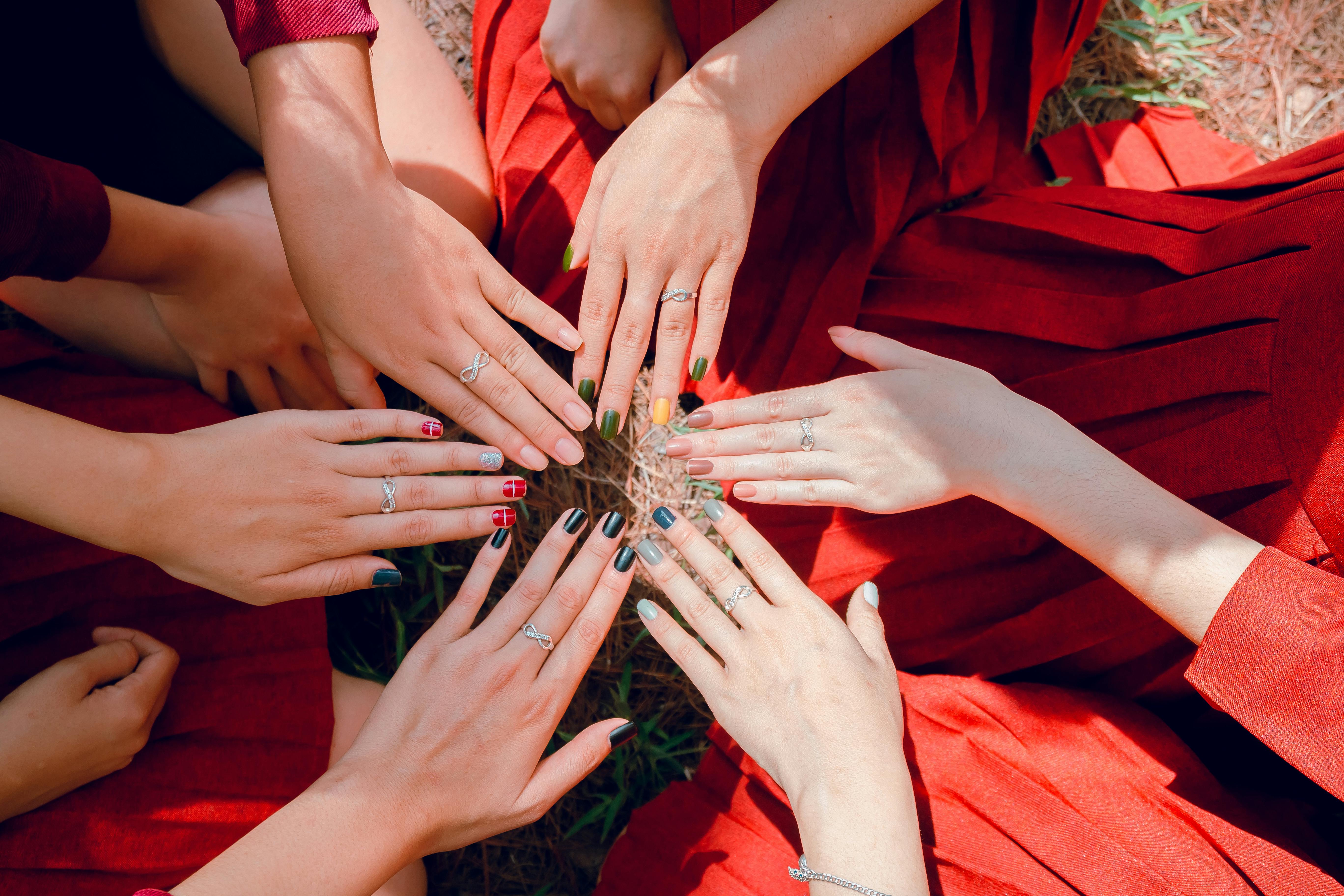 photo of women s hands