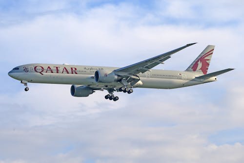 交通系統, 卡塔爾航空公司, 商用飛機 的 免費圖庫相片