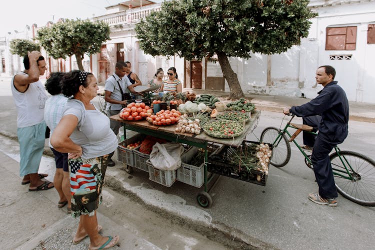 People Buying Vegetables