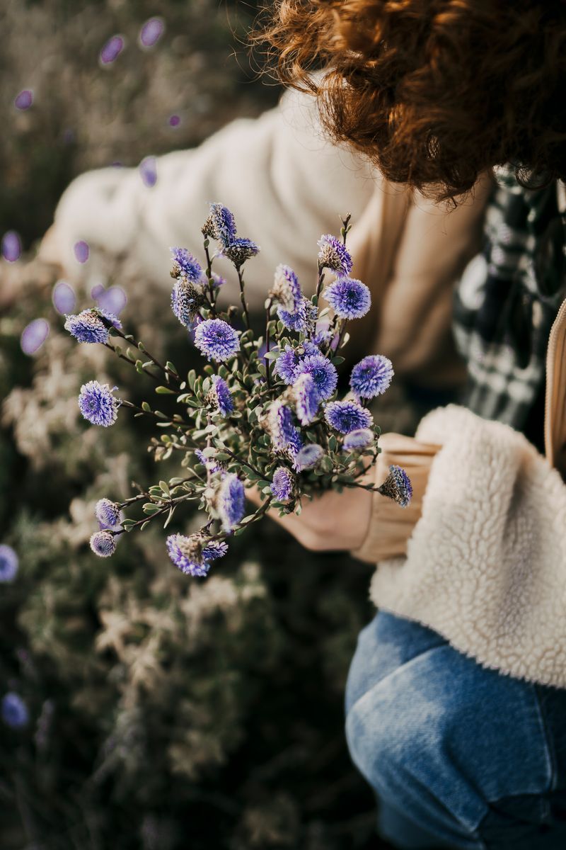 Violet Dream purple wildflower bouquet