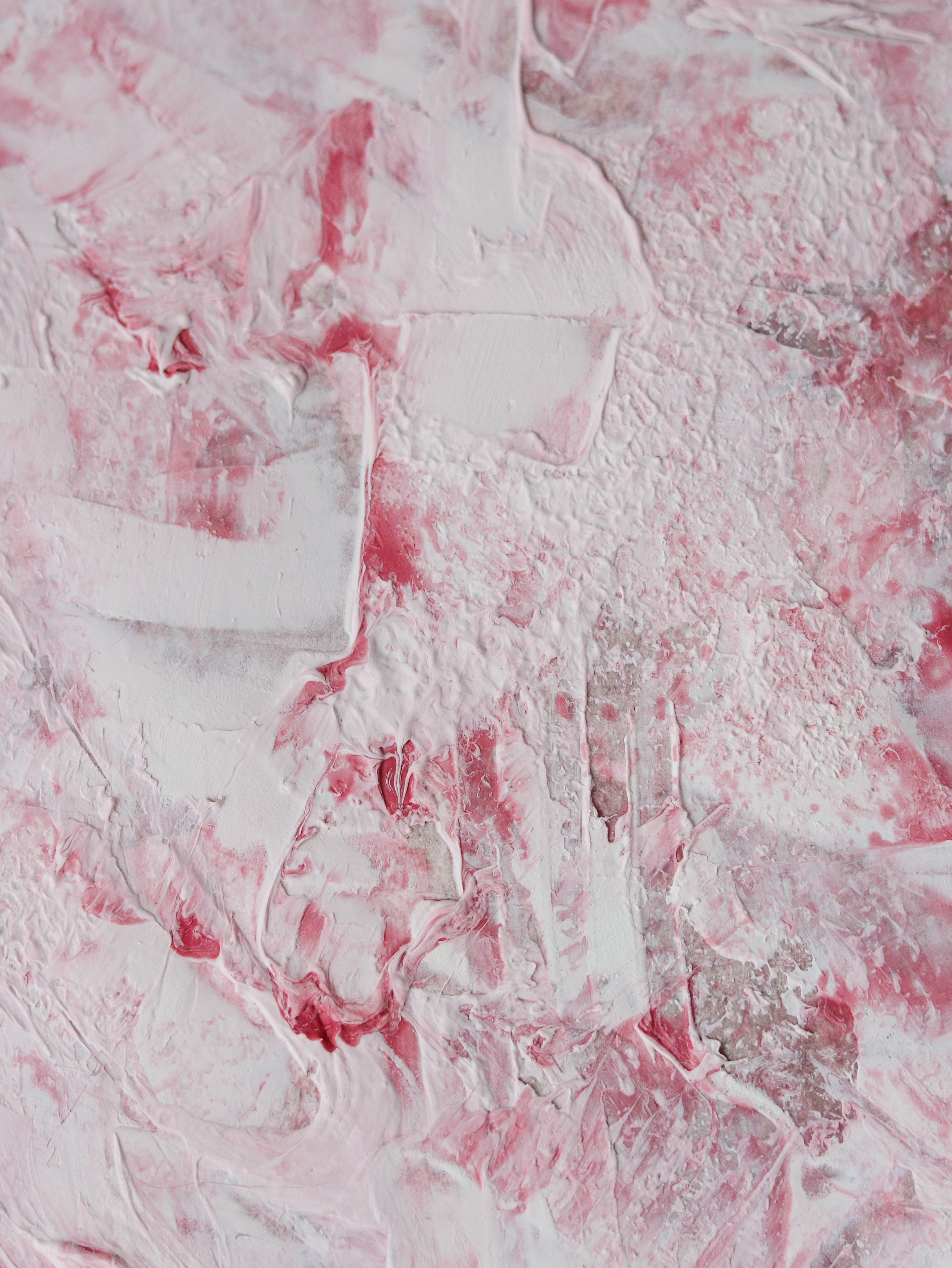 Pink and White Abstract Painting · Free Stock Photo