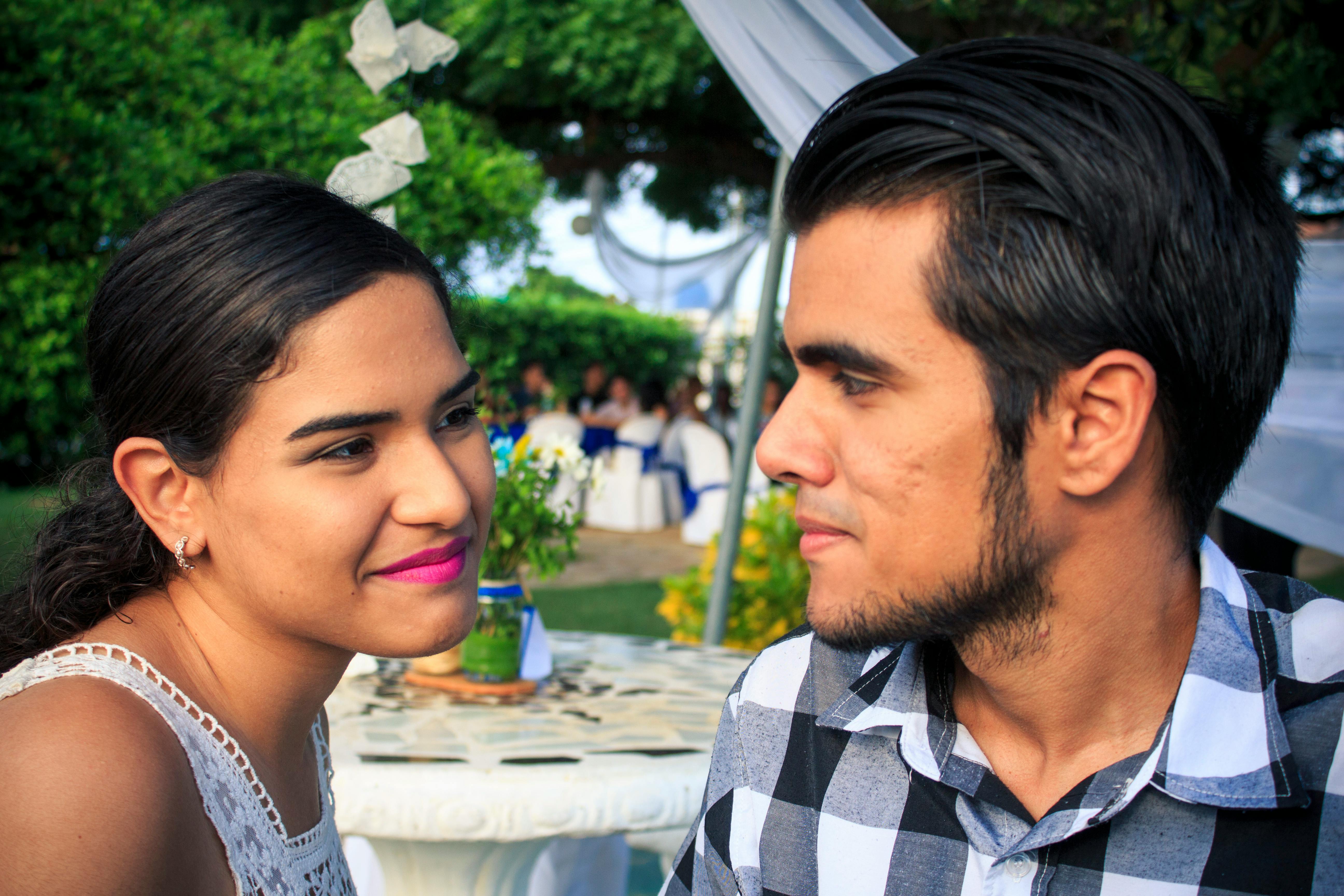 love, wedding party, young couple