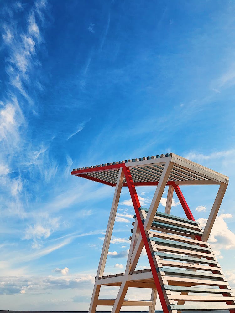 Lifeguards Hut On The Beach 