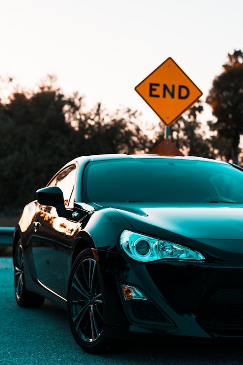 Free Black Coupe Stock Photo