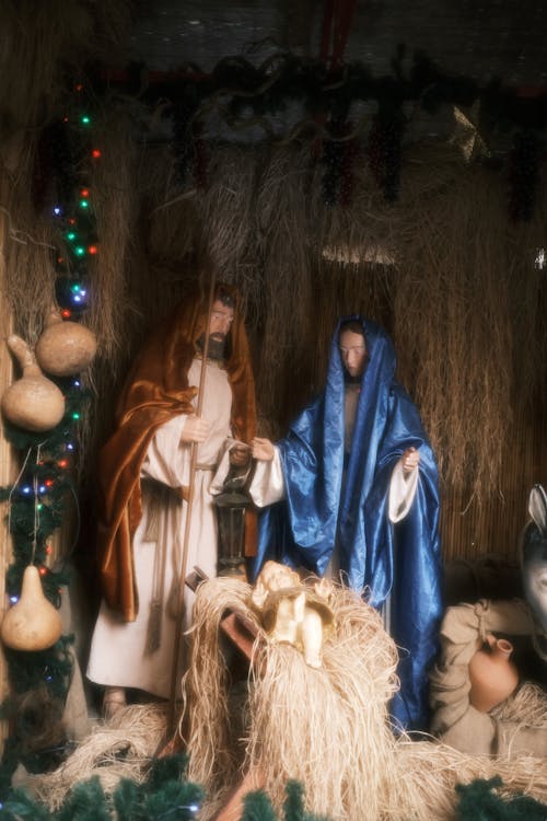 Free 
A Diorama of the Nativity of Baby Jesus Stock Photo