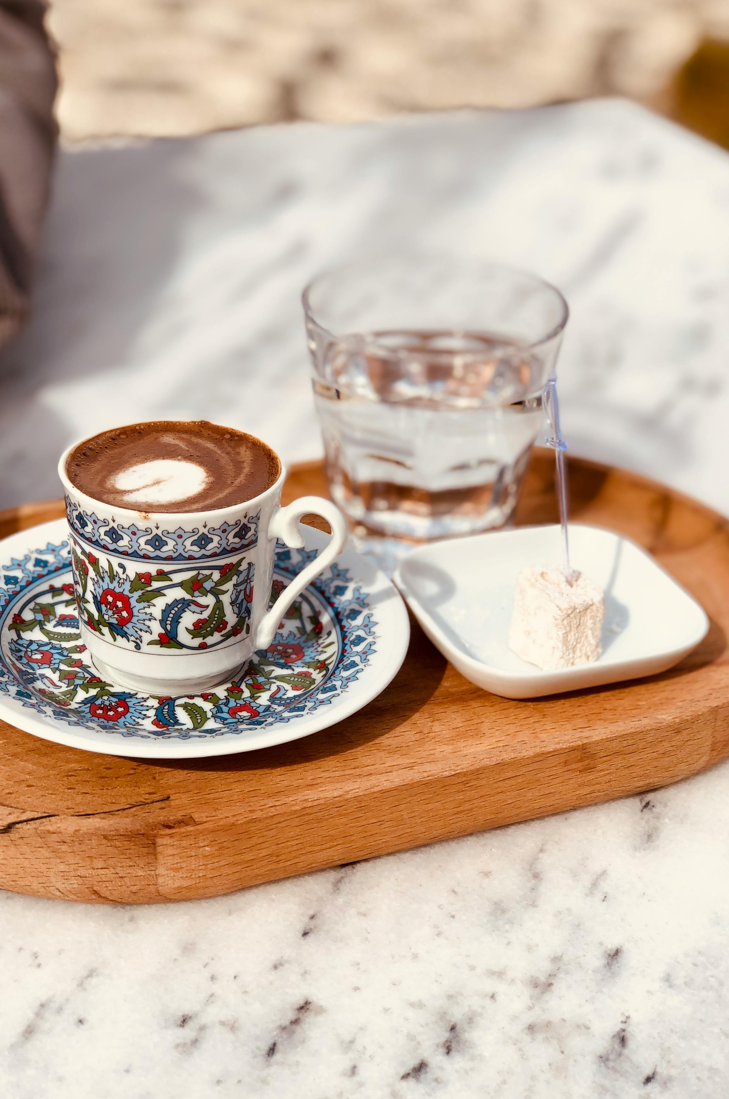 Turka for Coffee and Coffee Cups Stock Photo - Image of capacity