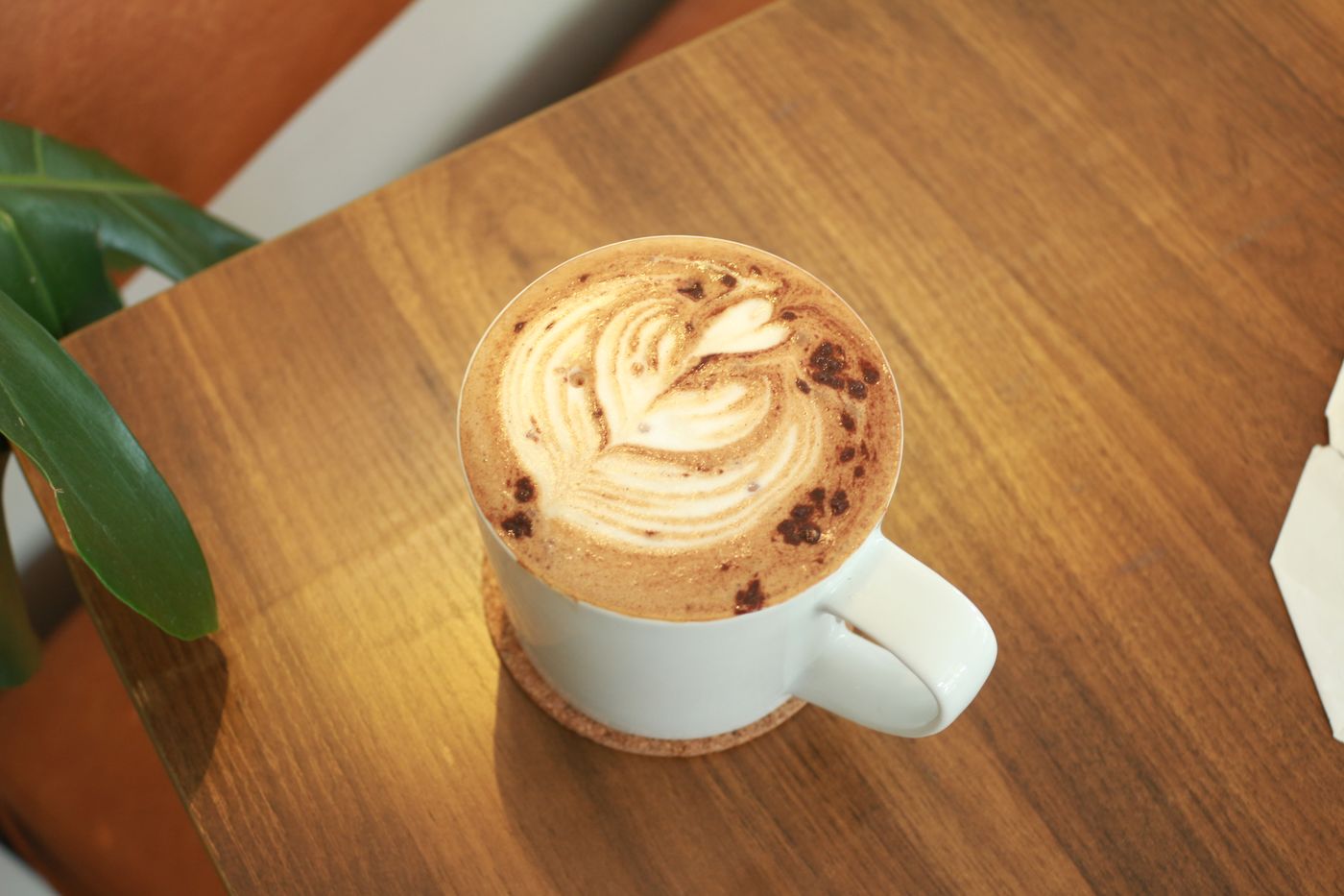 Ceramic coffee mug on a table