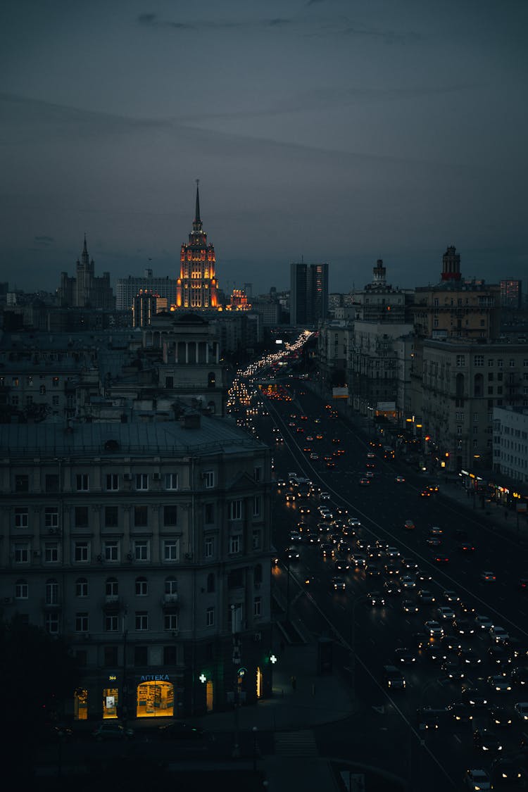 Old Centre Of Moscow By Night