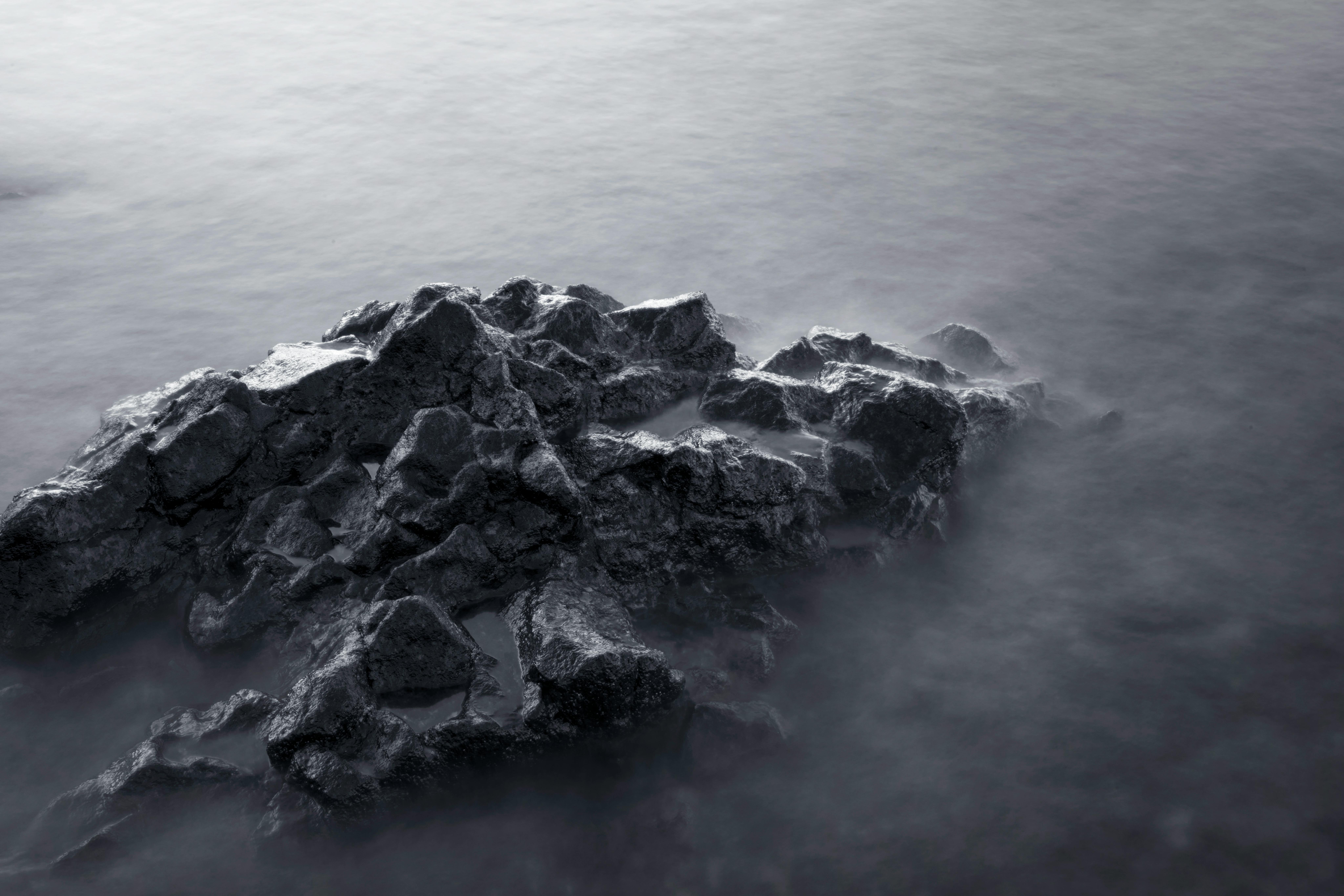 Portable booth setup for corporate events with attendees in the background