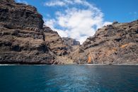 Maestose scogliere gigante Los Gigantes vulcanico,Tenerife mountains