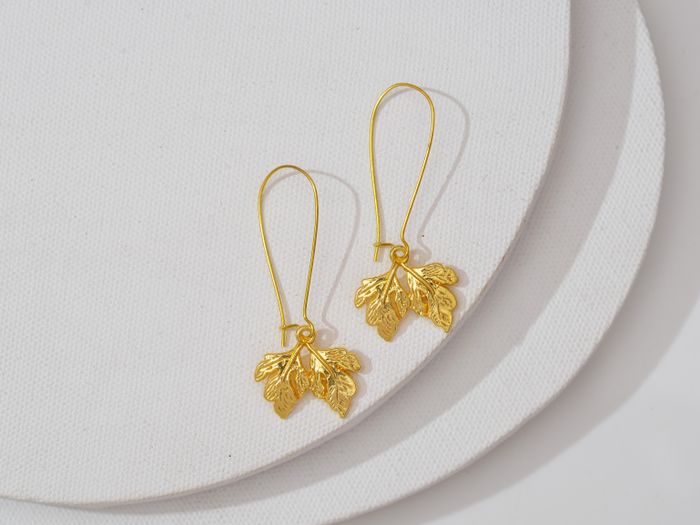 The Leaf Drop Earrings