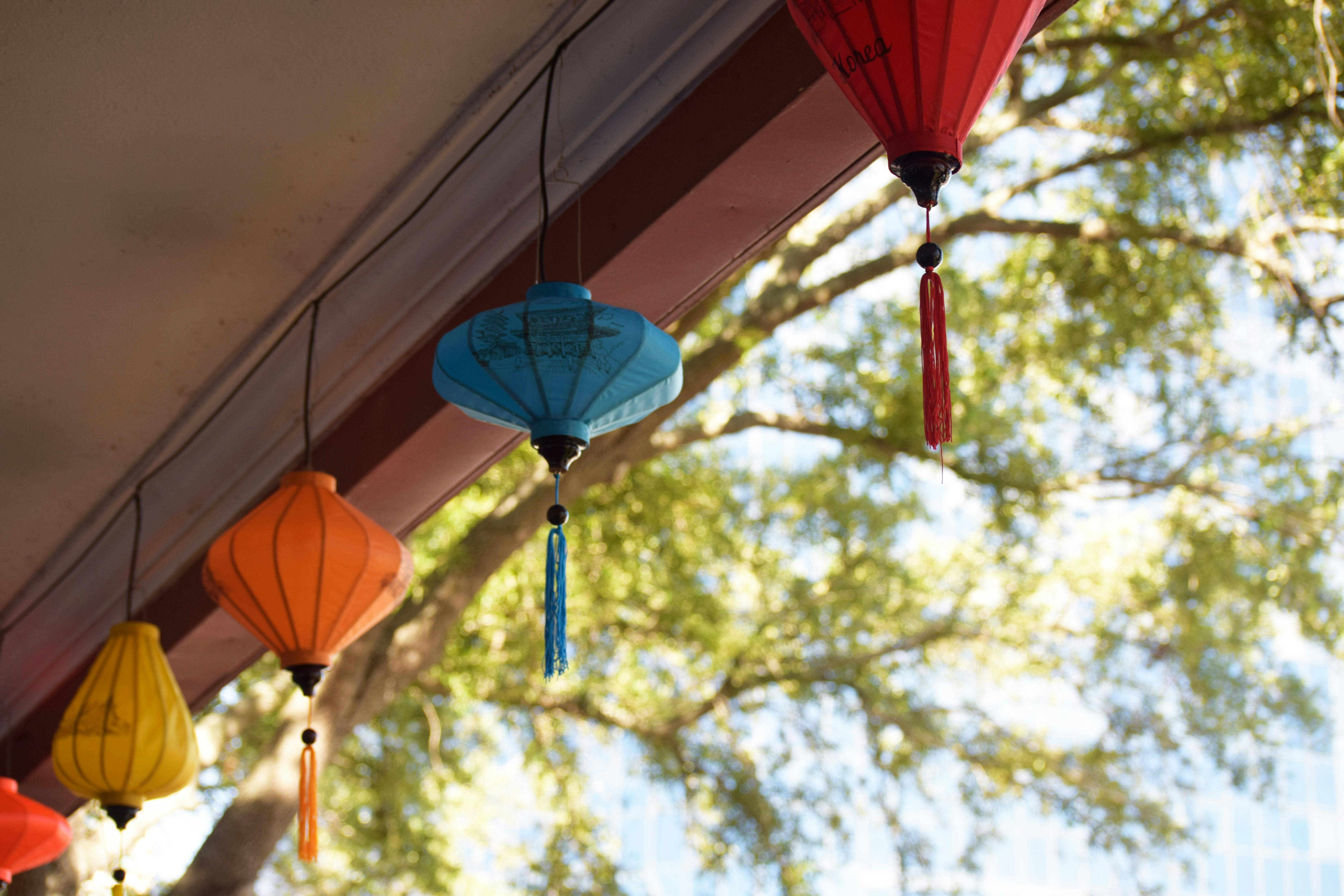 Free stock photo of chinese lanterns, daylight, hanging
