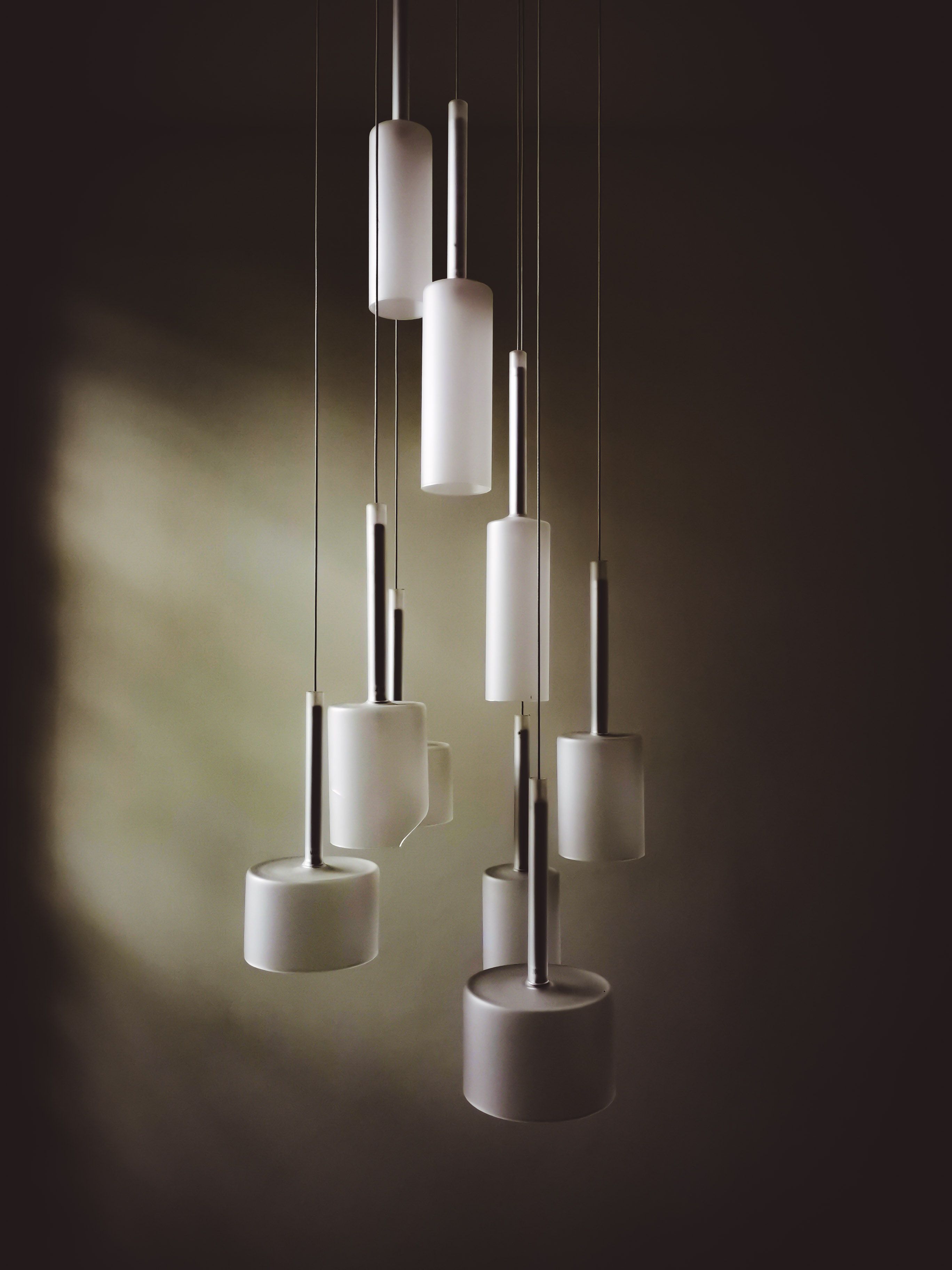 Picture of Silver Metal Chandelier Hanging on White Ceiling · Free Stock Photo