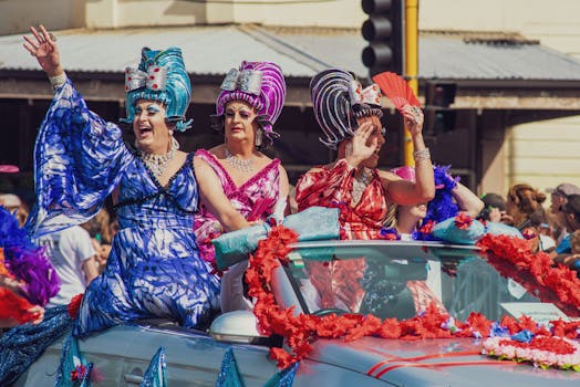 Photo of Three Women Riding Car
