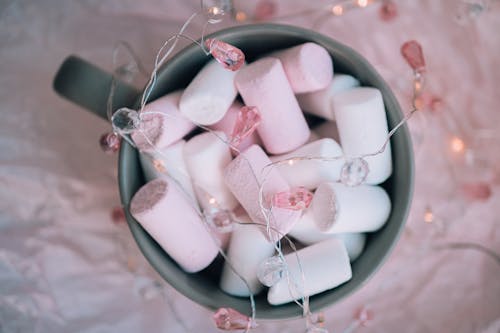 마시멜로, 분홍색, 불빛의 무료 스톡 사진