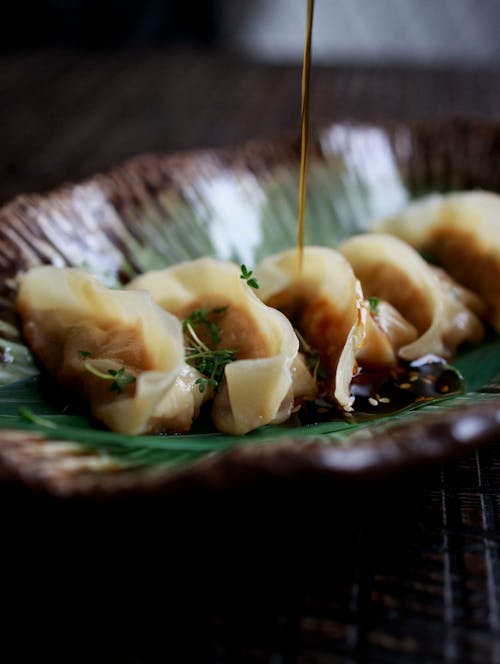Δωρεάν στοκ φωτογραφιών με ασιατική κουζίνα, επιλεκτική εστίαση, ζυμαρικά gyoza