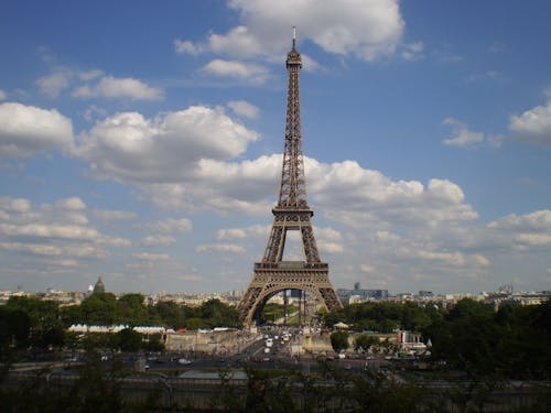 Free Scenic View of the Eiffel Tower Stock Photo