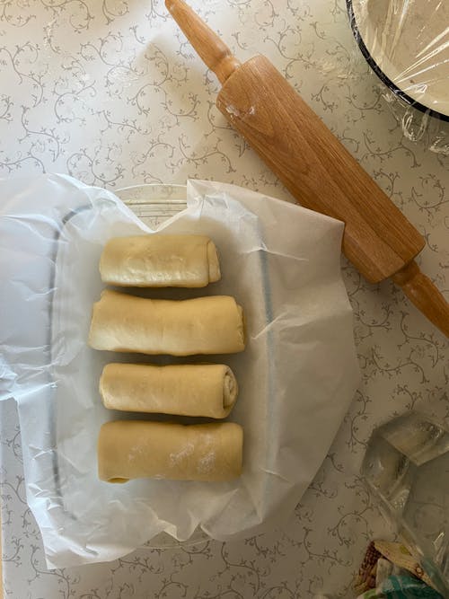 Rolled Dough on Parchment Paper