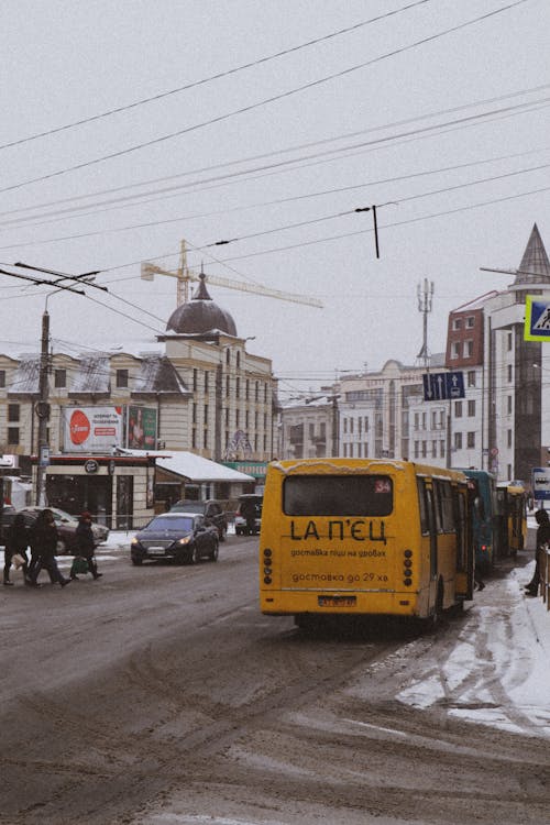 Copyspace, 公車, 冬季 的 免費圖庫相片
