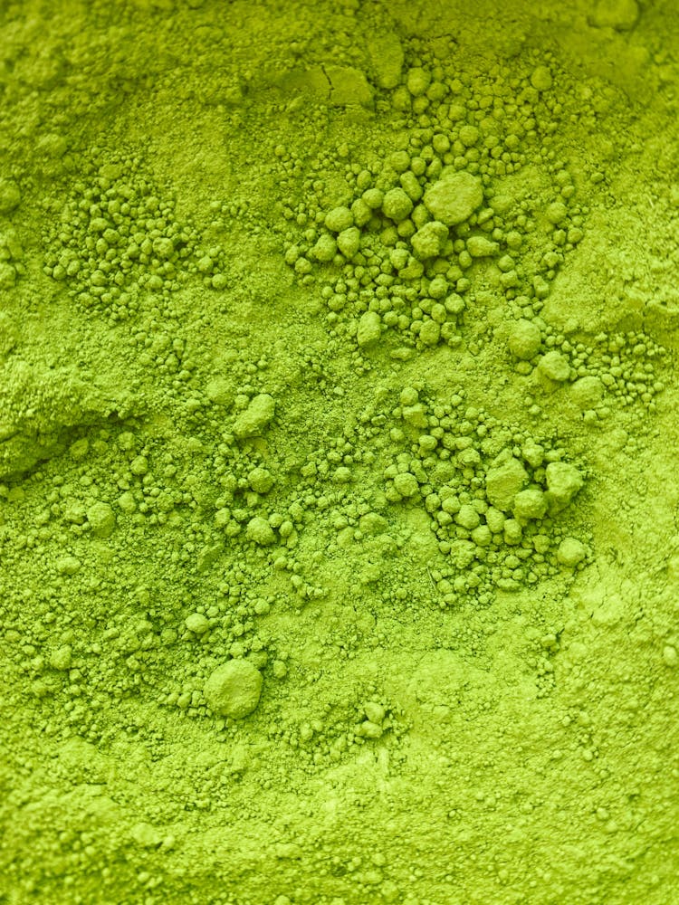 Close-up Of Green Powder