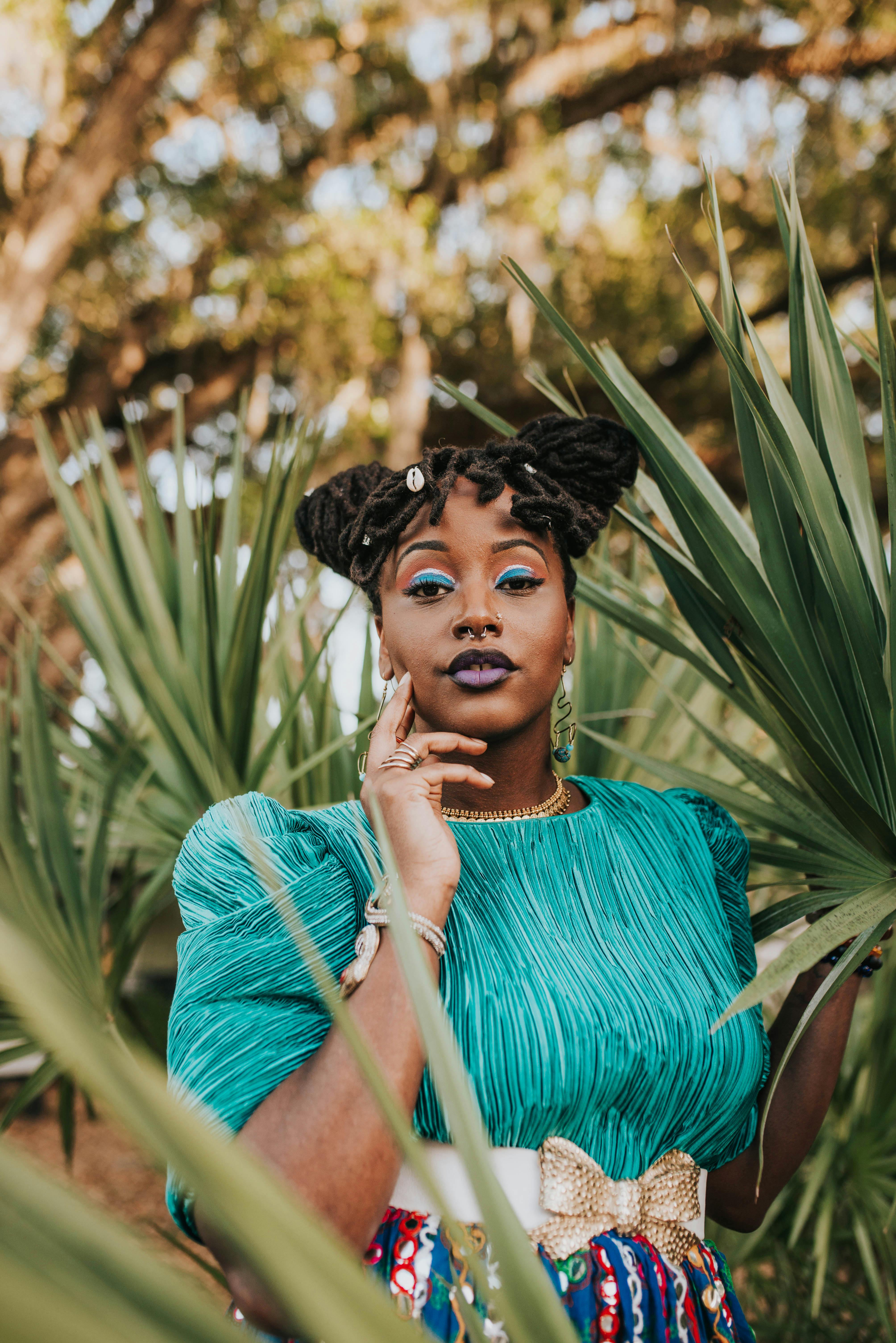 Woman Among Plants · Free Stock Photo