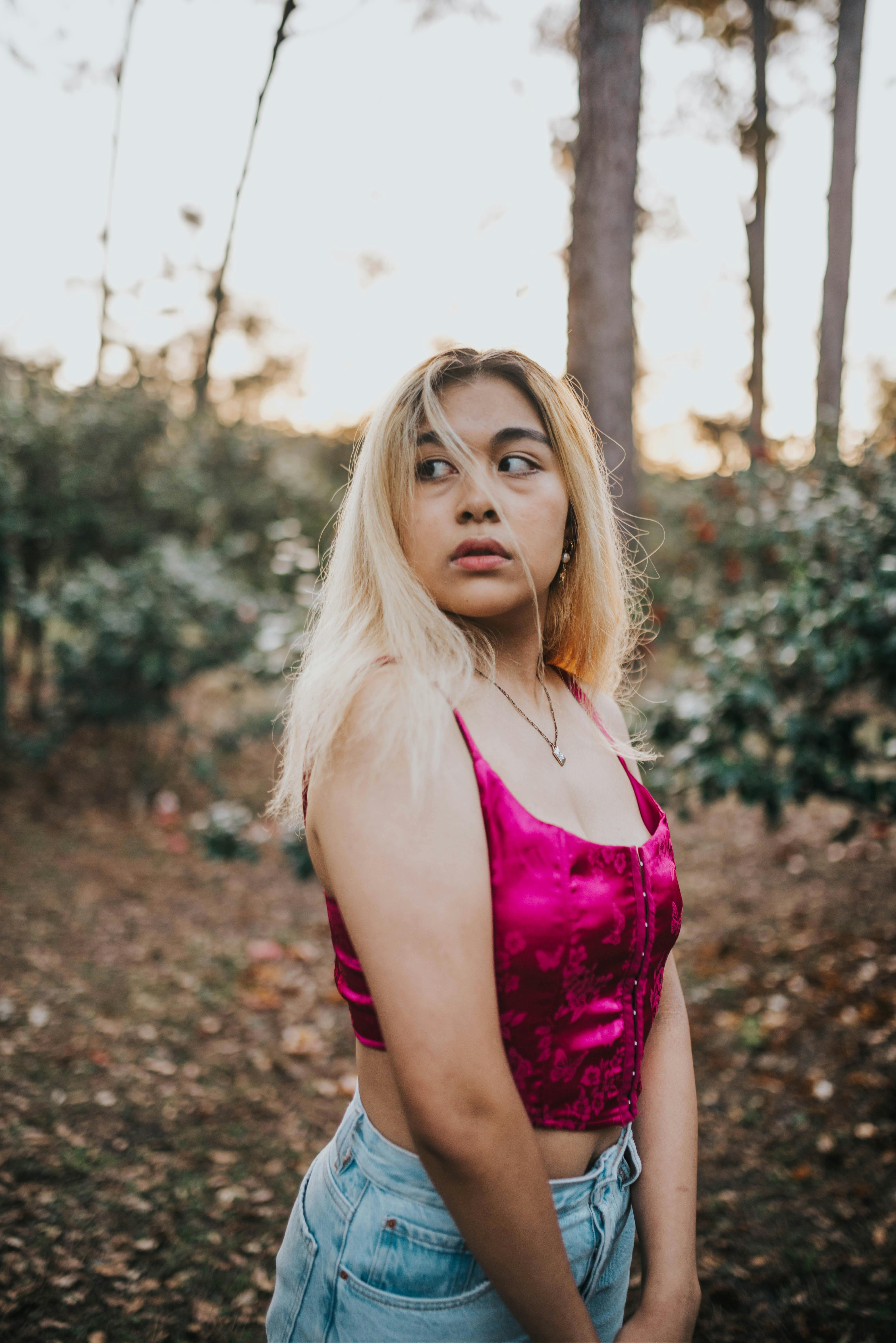 Women Wearing a Pink Shirt · Free Stock Photo