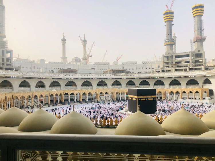 Crowd On Courtyard With Kabah