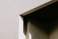 Building with White Tiled Wall