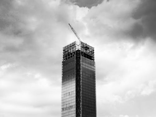 Free Grayscale Photography of High Rise Building Stock Photo