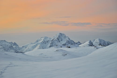 Imagine de stoc gratuită din acoperit de zăpadă, Alpi, amurg