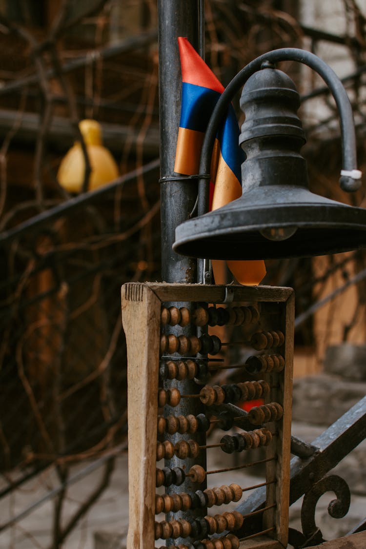 Vintage Abacus And Bell