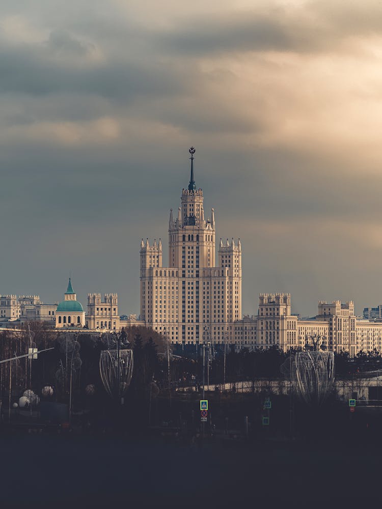 City Administration Building On Sky Background