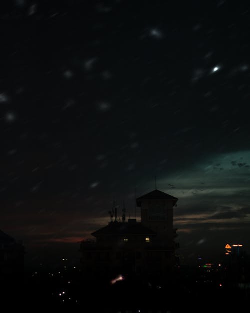 คลังภาพถ่ายฟรี ของ กลางคืน, ซิลูเอตต์, มืด