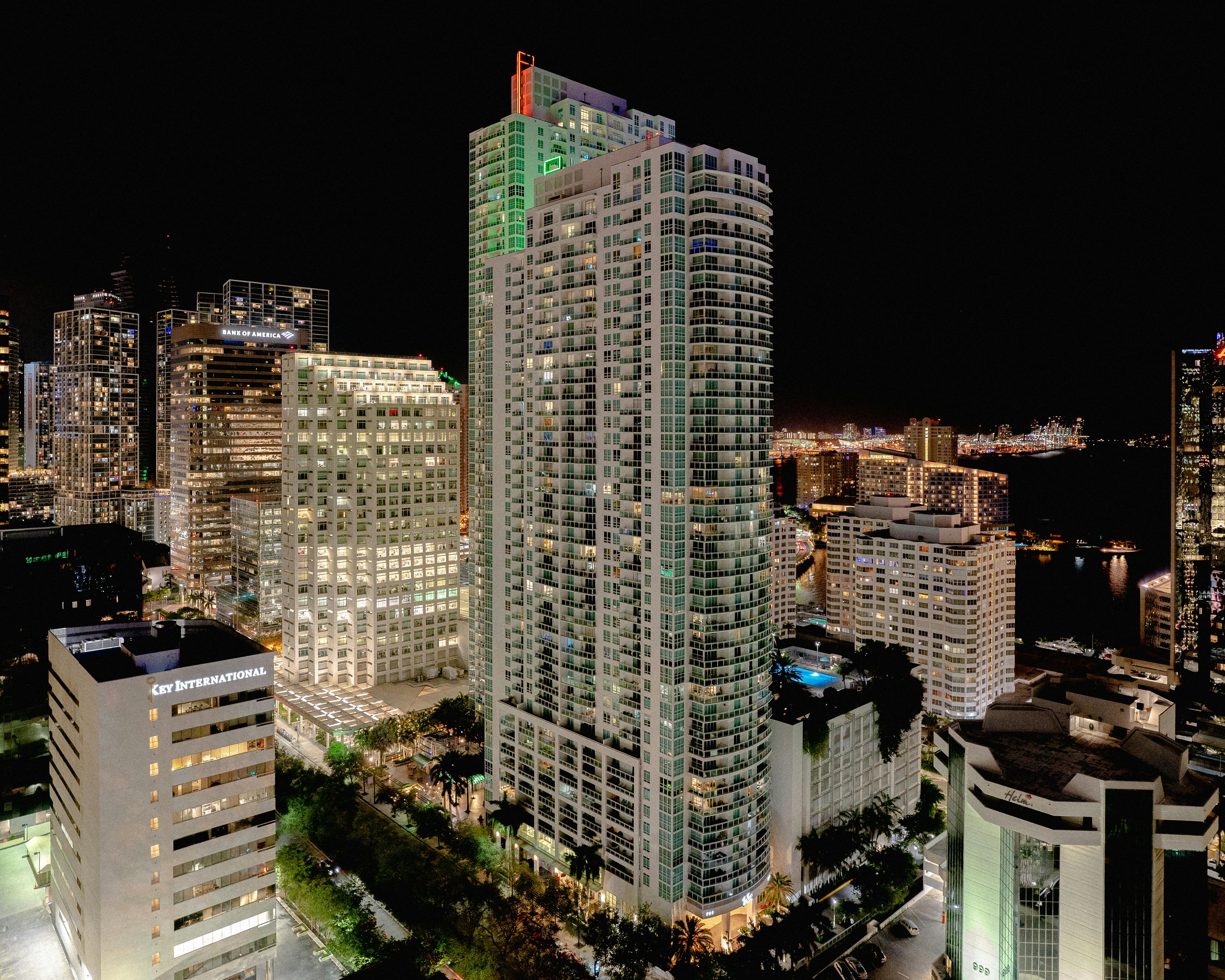 Miami first-time buyer exploring luxury waterfront condos in Brickell