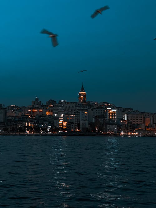 Istanbul Sea Coast in Evening